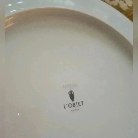L'Objet Charger - Aegean Large Porcelin Dining Plate - Picture 5 of 7